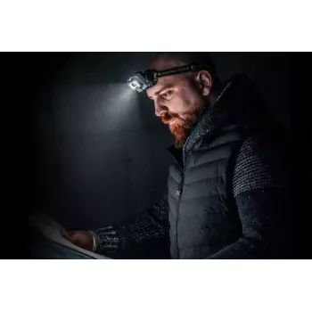 Galvas lukturis Ledlenser HF8R Work Melns LED IP68 20 lm