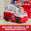 PAW Patrol Ugunsdzēsības glābšanas vadības centrs ar Māršala figūriņu, glābšanas ugunsdzēsēju mašīnu, gaismām, palaišanas mehānismu un skaņas efektiem, rotaļlietas bērniem zēniem un meitenēm no 3 gadu vecuma