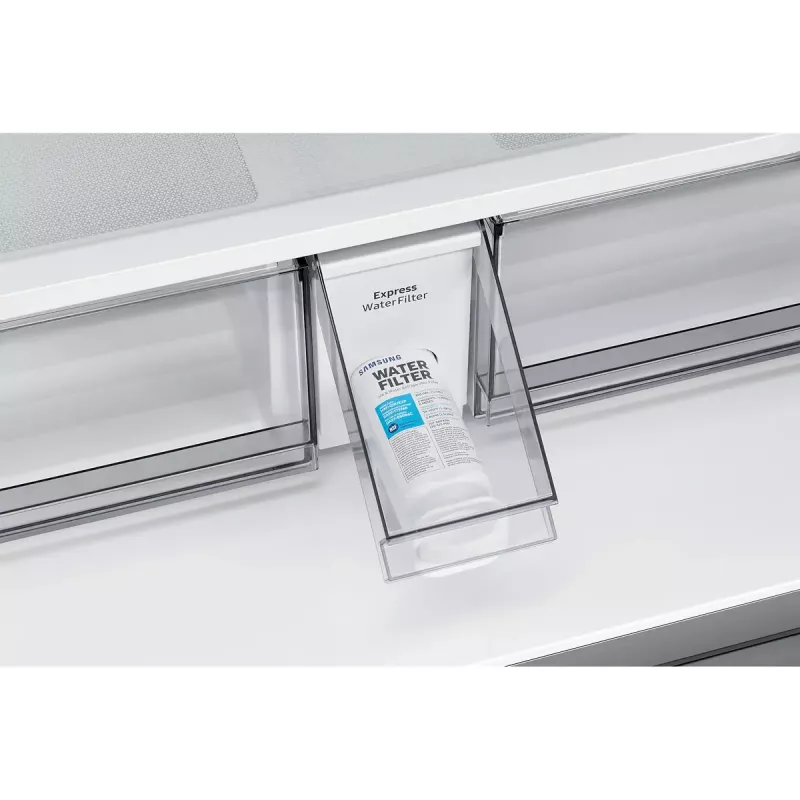 Ledusskapis ar saldētavu Samsung RF59C701ES9 — French door, 649 L kopējā ietilpība (390 L ledusskapis / 269 L saldētava), Sudrabs