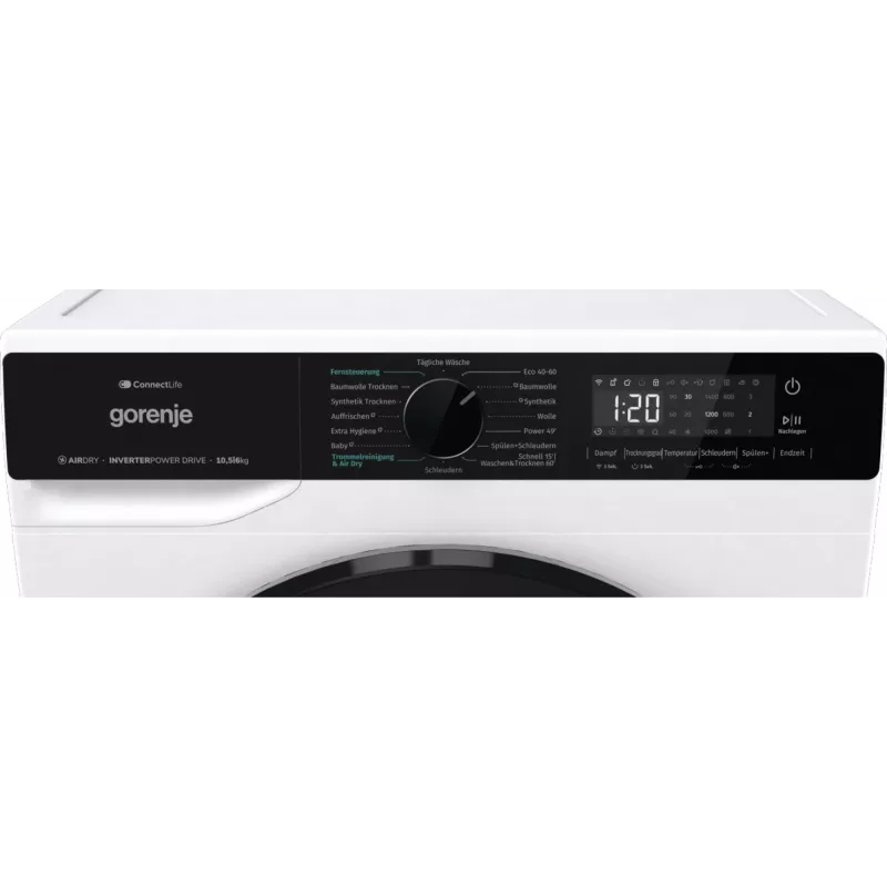 Gorenje WD2PA1X64ADW/DE veļas žāvētājs Brīvi stāvošs Priekšējā ielāde Balts