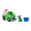 PAW Patrol Ugunsdzēsības glābšana: Rocky glābšanas ugunsdzēsības autocisterna ar figūriņu, satveršanas spīli un rotaļu kravas automašīnu, rotaļlietas zēniem un meitenēm vecumā no 3 gadiem