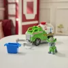 PAW Patrol Ugunsdzēsības glābšana: Rocky glābšanas ugunsdzēsības autocisterna ar figūriņu, satveršanas spīli un rotaļu kravas automašīnu, rotaļlietas zēniem un meitenēm vecumā no 3 gadiem