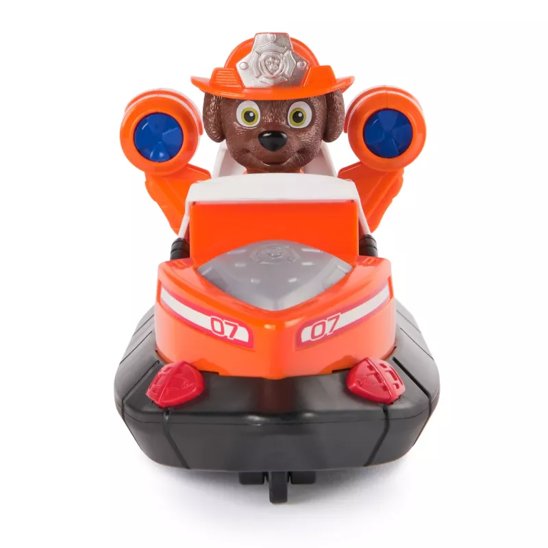 PAW Patrol Ugunsdzēsības glābšana: Zuma glābšanas ugunsdzēsības laiva ar darbības figūru, palaižamu glābšanas riņķi, jenotu un rotaļu laivu, bērnu rotaļlietas zēniem un meitenēm no 3 gadu vecuma