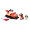 PAW Patrol Ugunsdzēsības glābšana: Zuma glābšanas ugunsdzēsības laiva ar darbības figūru, palaižamu glābšanas riņķi, jenotu un rotaļu laivu, bērnu rotaļlietas zēniem un meitenēm no 3 gadu vecuma