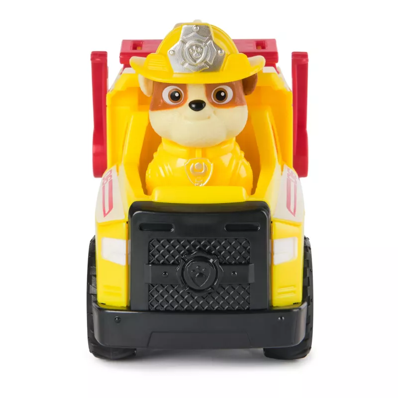PAW Patrol Ugunsdzēsības Glābšana: Rubble glābšanas ugunsdzēsības pašgāzējs ar darbības figūru, lādiņiem un rotaļu kravas automašīnu, bērnu rotaļlietas zēniem un meitenēm no 3 gadu vecuma