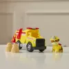 PAW Patrol Ugunsdzēsības Glābšana: Rubble glābšanas ugunsdzēsības pašgāzējs ar darbības figūru, lādiņiem un rotaļu kravas automašīnu, bērnu rotaļlietas zēniem un meitenēm no 3 gadu vecuma
