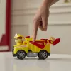 PAW Patrol Ugunsdzēsības Glābšana: Rubble glābšanas ugunsdzēsības pašgāzējs ar darbības figūru, lādiņiem un rotaļu kravas automašīnu, bērnu rotaļlietas zēniem un meitenēm no 3 gadu vecuma