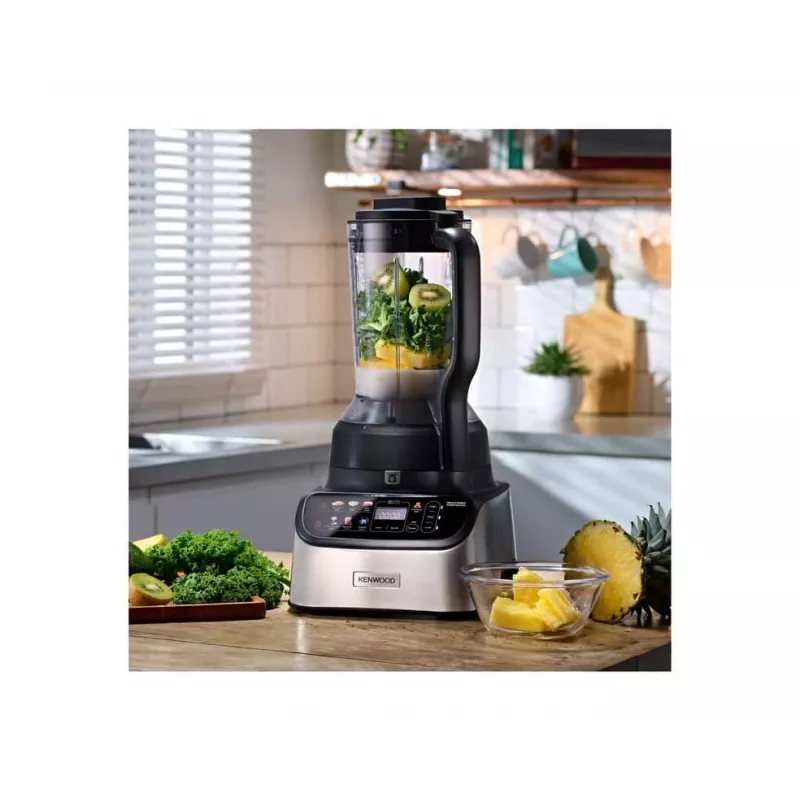 Kenwood MultiPro OneTouch virtuves kombains, 1000 W, 3 L, melns, nerūsējošais tērauds, iebūvēti svari