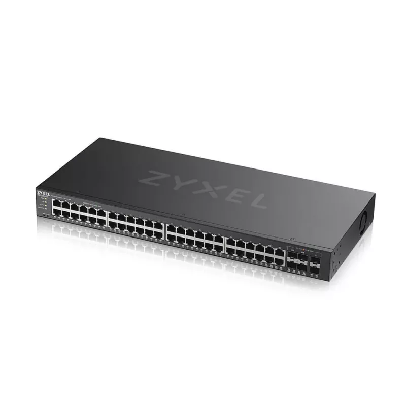 Zyxel GS2220-50-EU0101F tīkla slēdzis Pārvaldīts L2 Gigabit Ethernet (10/100/1000) Melns