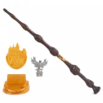 Wizarding World Harry Potter, 12 collu Magical Collector Albus Dumidors zizlis ar statīvu un lieto ikonu, Magical Creatures, aksesuārs kostīmiem