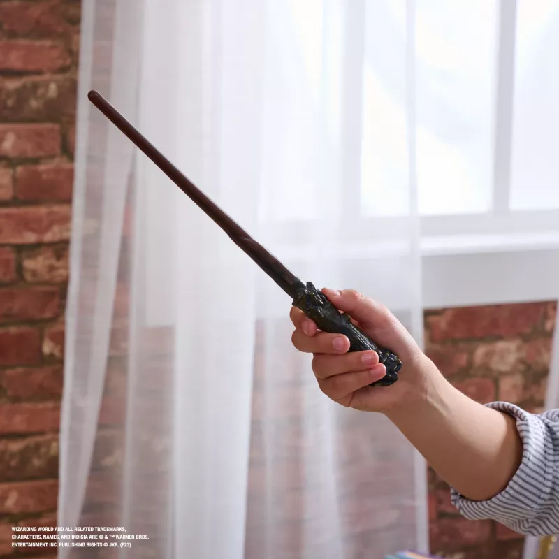 Wizarding World Harijs Poters, 12 collu Maģiskā kolekcionāra Harija Potera zizlis ar statīvu un preslieto ikonu, Maģiskās būtnes, aksesuārs kostīmiem
