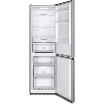 Gorenje Kombinētais ledusskapis-saldētājs NRK619CAXL4 SI, 304 L, SN-N, 6 kg/24h, C, Fresh zone nodalījums, Pelēks