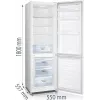 Gorenje Kombinētais ledusskapis-saldētājs RK418DPW4 BE, 269 L, N-ST, 39 dB, 3.2 kg/24h, D, Balts