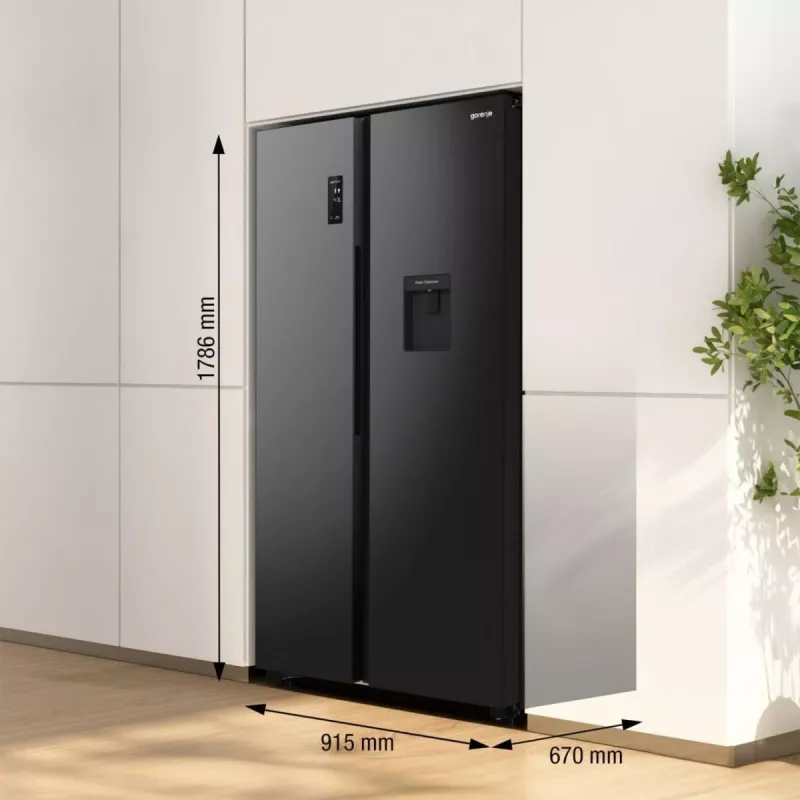 Gorenje NRR9185EABXLWD Side-by-Side ledusskapis 547 L