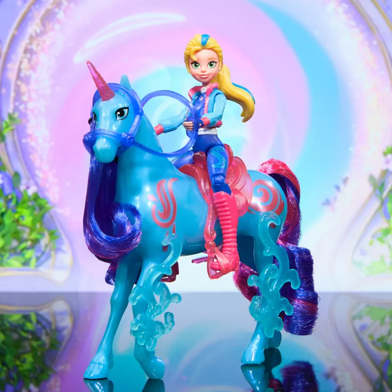 Rotaļu figūra Spin Master Unicorn Academy Isabel ar īstām krēpēm un asti un suku