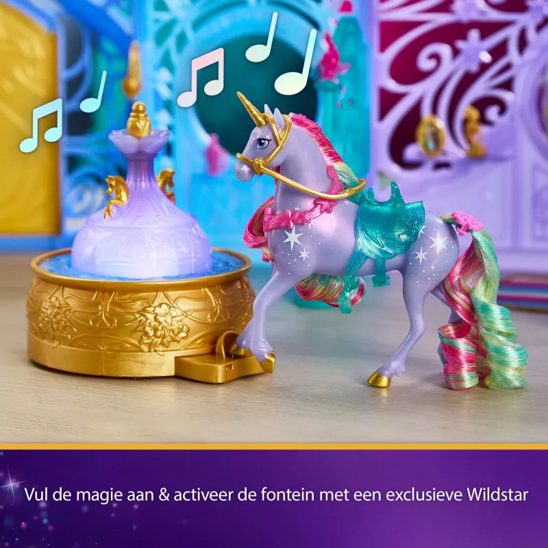 “Spin Master Unicorn Academy” rotaļu komplekts ar staļļiem, strūklaku, gaismas un skaņas efektiem