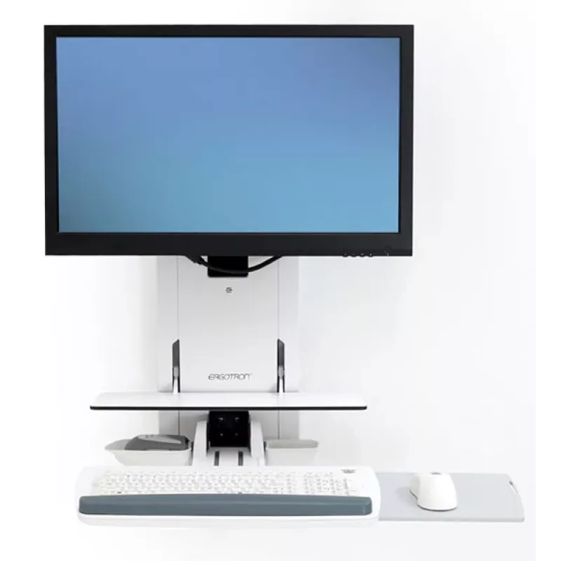 ERGOTRON Styleview sēdus-stāvus vertikālā pacēlāja pacientu istabai (balts)