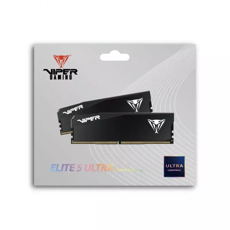 Galddatora DDR5 operatīvā atmiņa PATRIOT Viper Elite 5 Ultra 64GB (2x32GB) 6000MHz CL28 1.4V ar radiatoru