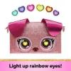 Purse Pets, Keepin’ It Clutch Dazzling Diva Puppy rotaļlieta un aproču maciņš ar apgaismojošām varavīksnes acīm, bērnu rotaļlietas meitenēm no 4 gadu vecuma