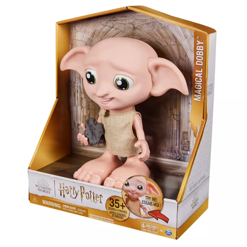 Interaktīva rotaļlieta Wizarding World Harijs Poters Dobijs runājoša funkcija AAA daudzkrāsu