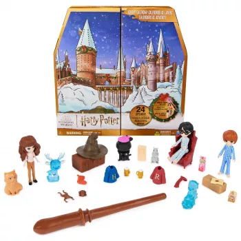 Adventa kalendāra kastīte Harry Potter Magical Minis 2023 — 24 pārsteiguma rotaļlietas, daudzkrāsains, LR44