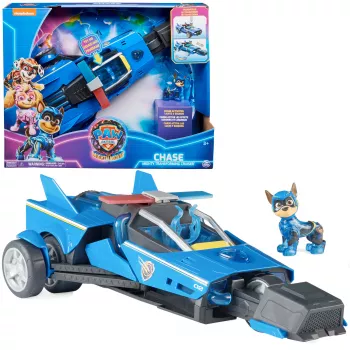 Policijas auto PAW Patrol Čeisa Varenais pārveidojošais kreiseris ar gaismām un skaņām