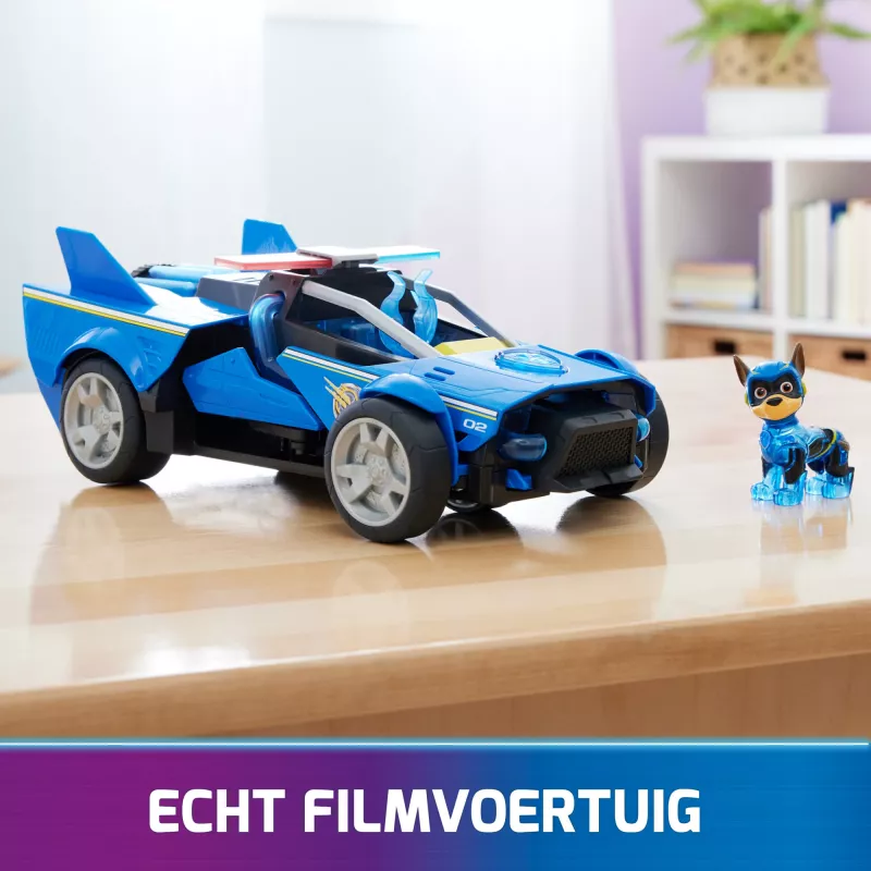 Policijas auto PAW Patrol Čeisa Varenais pārveidojošais kreiseris ar gaismām un skaņām