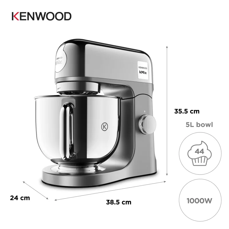 Stāvmaisītājs Kenwood kMix Special Edition KMX760ACH — 1000 W, hroms, nerūsējošā tērauda bļoda