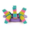Kinetic Sand , Ultimate Sandisfying Set ar 2 mārciņām spēļu smilšu (rozā, dzeltenas un zilganzaļas), 10 rīki un veidnes, sensoriskās rotaļlietas bērniem no 7 gadu vecuma