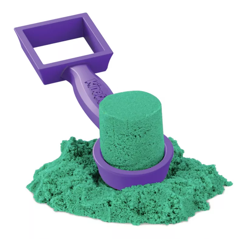 Kinetic Sand , Ultimate Sandisfying Set ar 2 mārciņām spēļu smilšu (rozā, dzeltenas un zilganzaļas), 10 rīki un veidnes, sensoriskās rotaļlietas bērniem no 7 gadu vecuma