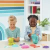 Kinetic Sand , Ultimate Sandisfying Set ar 2 mārciņām spēļu smilšu (rozā, dzeltenas un zilganzaļas), 10 rīki un veidnes, sensoriskās rotaļlietas bērniem no 7 gadu vecuma