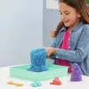 Kinetic Sand, smilšu kastes komplekts, radošas Lieldienu dāvanas, ietver 1 lb zilu formējamu rotaļu smilti, 4 rīkus un veidnes, uzglabāšana, sensoriskas rotaļlietas bērniem no 3 gadu vecuma