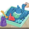 Kinetic Sand, smilšu kastes komplekts, radošas Lieldienu dāvanas, ietver 1 lb zilu formējamu rotaļu smilti, 4 rīkus un veidnes, uzglabāšana, sensoriskas rotaļlietas bērniem no 3 gadu vecuma