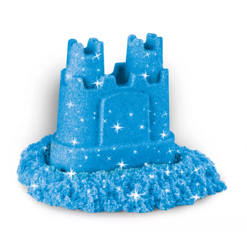 Kinetic Sand, Shimmer Sand 3 komplekts ar veidnēm un 12 oz, Bērnu kinētiskās smiltis, 4 gadi, Netoksisks, Plastmasa, Zila, Rozā, Violeta