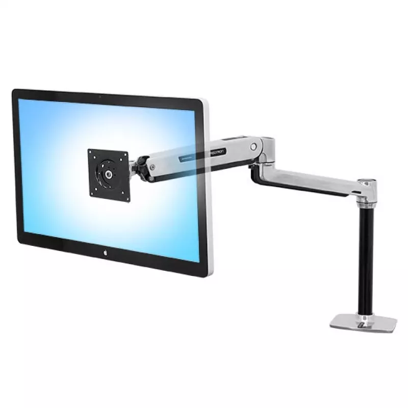 ERGOTRON Lx Sit Stand Desk Mount LCD svira (pulēts alumīnijs)