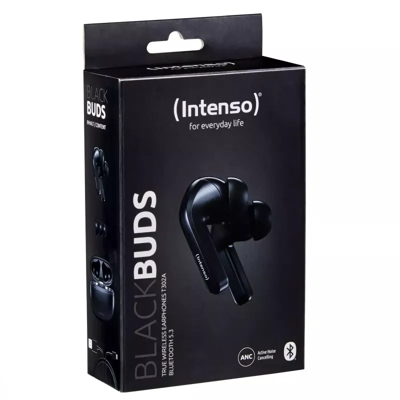 Austiņas Intenso Melns Buds T300A
