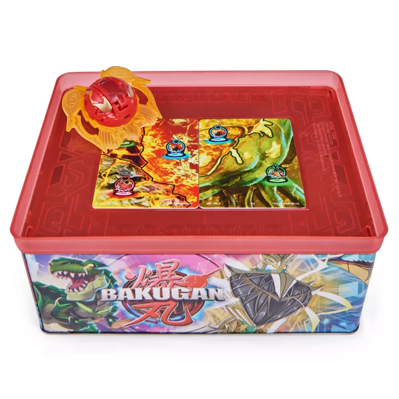 Playset Spinmaster Bakugan Baku-tin ar Special Attack Mantid, Pielāgojama, Griežama Figūra un Rotaļlietu Glabātuve, Rotaļlietas Zēniem un Meitenēm no 6 Gadu Vecuma