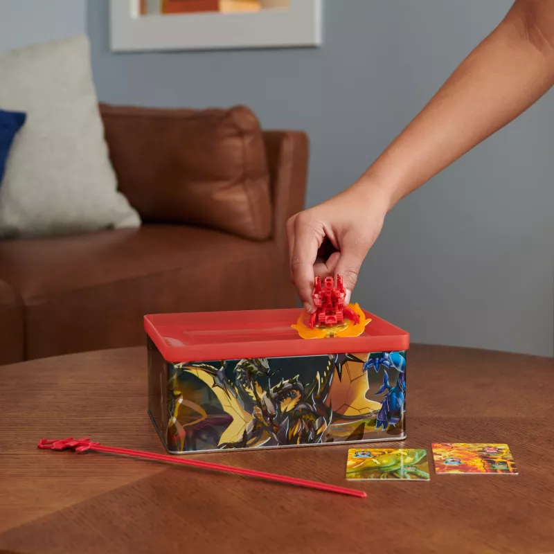 Playset Spinmaster Bakugan Baku-tin ar Special Attack Mantid, Pielāgojama, Griežama Figūra un Rotaļlietu Glabātuve, Rotaļlietas Zēniem un Meitenēm no 6 Gadu Vecuma
