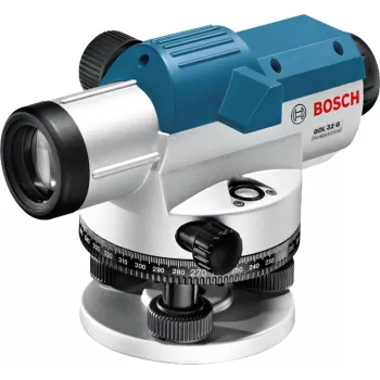 Optiskais nivelieris Bosch GOL 32 G Professional — 400 gonu, ar statīvu
