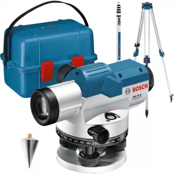 Optiskais nivelieris Bosch GOL 32 G Professional — 400 gonu, ar statīvu
