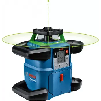 Rotācijas lāzers Bosch GRL 650 CVHG Professional 18 V ar zaļo lāzera līniju, L-BOXX
