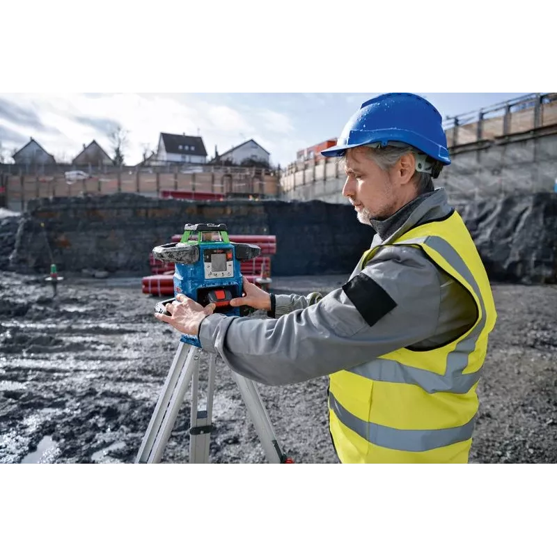 Rotācijas lāzers Bosch GRL 650 CVHG Professional 18 V ar zaļo lāzera līniju, L-BOXX