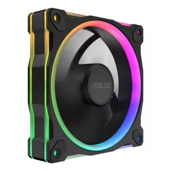 Ventilators ASUS Prime MR120 ARGB Reverse Melns 12 cm uzmavas gultnis