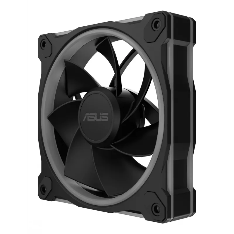 Ventilators ASUS Prime MR120 ARGB Reverse Melns 12 cm uzmavas gultnis