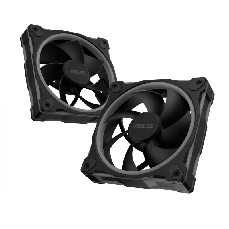 Ventilators ASUS Prime MR120 ARGB Reverse Melns 12 cm uzmavas gultnis