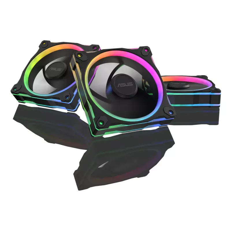 ASUS Prime MR120 ventilators ARGB Reverse Melns 3in1 Datora korpusam 12 cm 3 gab.