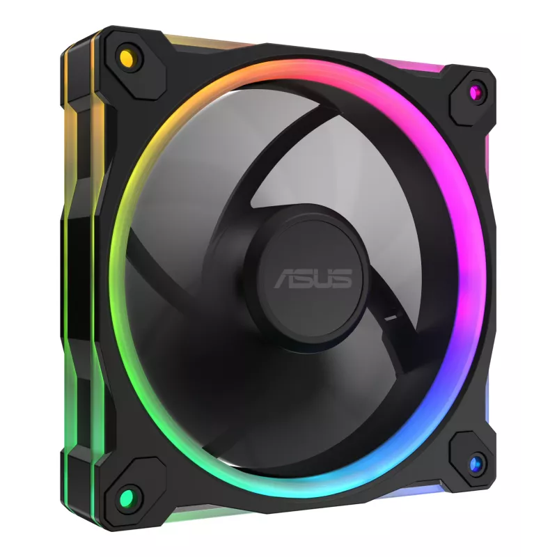 Ventilators ASUS Prime MR120 ARGB melns 12 cm uzmavas gultnis