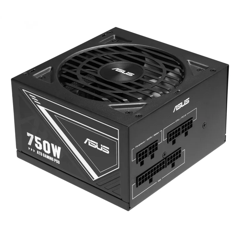 Barošanas bloks ASUS ATS-750G 750 W, 20+4 kontaktu ATX, 80 PLUS Gold, melns