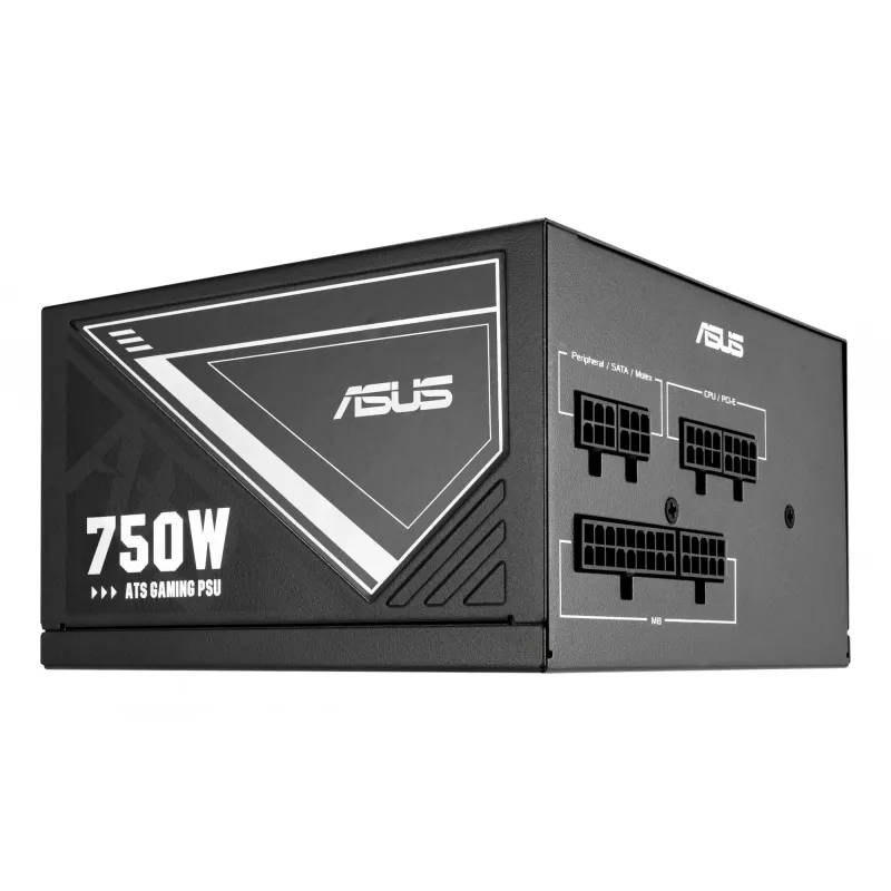 Barošanas bloks ASUS ATS-750G 750 W, 20+4 kontaktu ATX, 80 PLUS Gold, melns