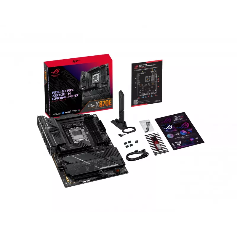 Mātesplate ASUS ROG STRIX X870E-H GAMING WIFI7 ATX Socket AM5 DDR5, 256GB, Wi‑Fi 7, 5Gb Ethernet